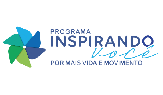 Logo do Programa Inspirando Você, com a frase embaixo: Por mais vida e movimento