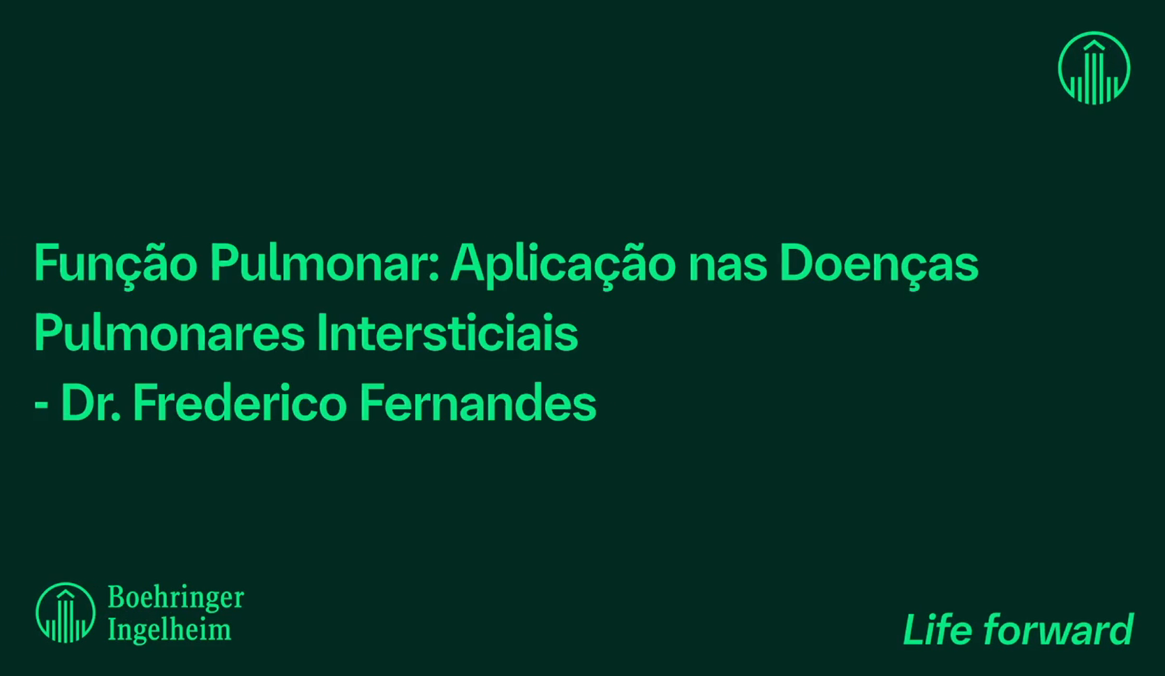 Aula 12 - Função Pulmonar: Aplicação nas Doenças Pulmonares Intersticiais - Dr. Frederico Fernandes