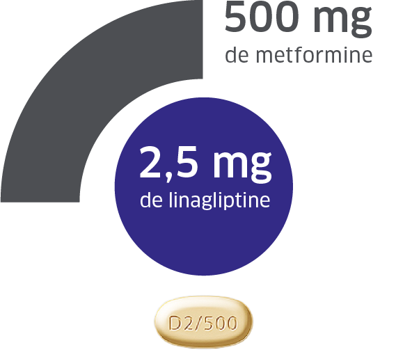 Comprimé Jentadueto® à 2,5/500 mg