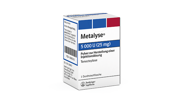 Metalyse® 5 000 U (25 mg) Pulver zur Herstellung einer Injektionslösung