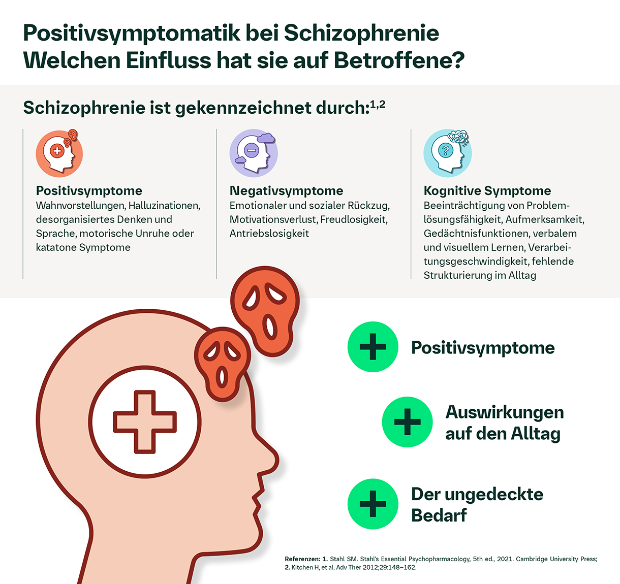 Positive Symptome der Schizophrenie