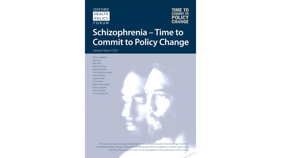 Titelbild des Berichts „Schizophrenia – Time to Commit to Policy Change"