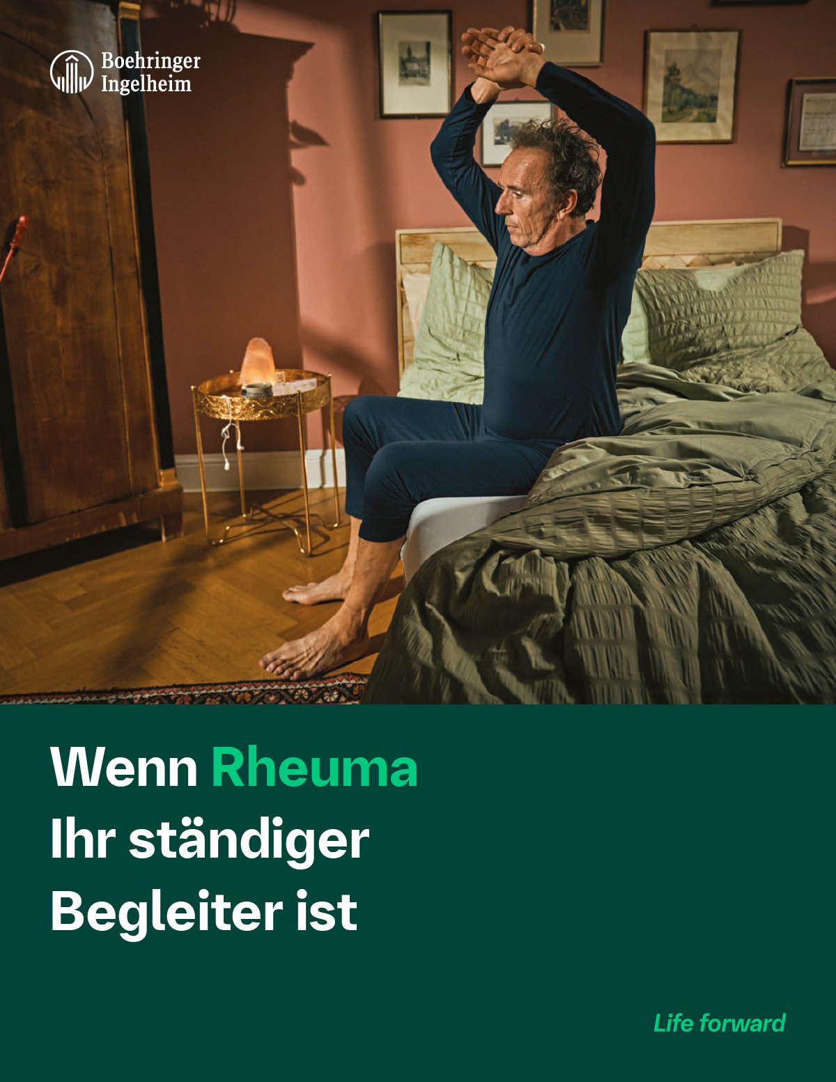 Flyer zum Thema Rheuma und Lungenbeteiligung