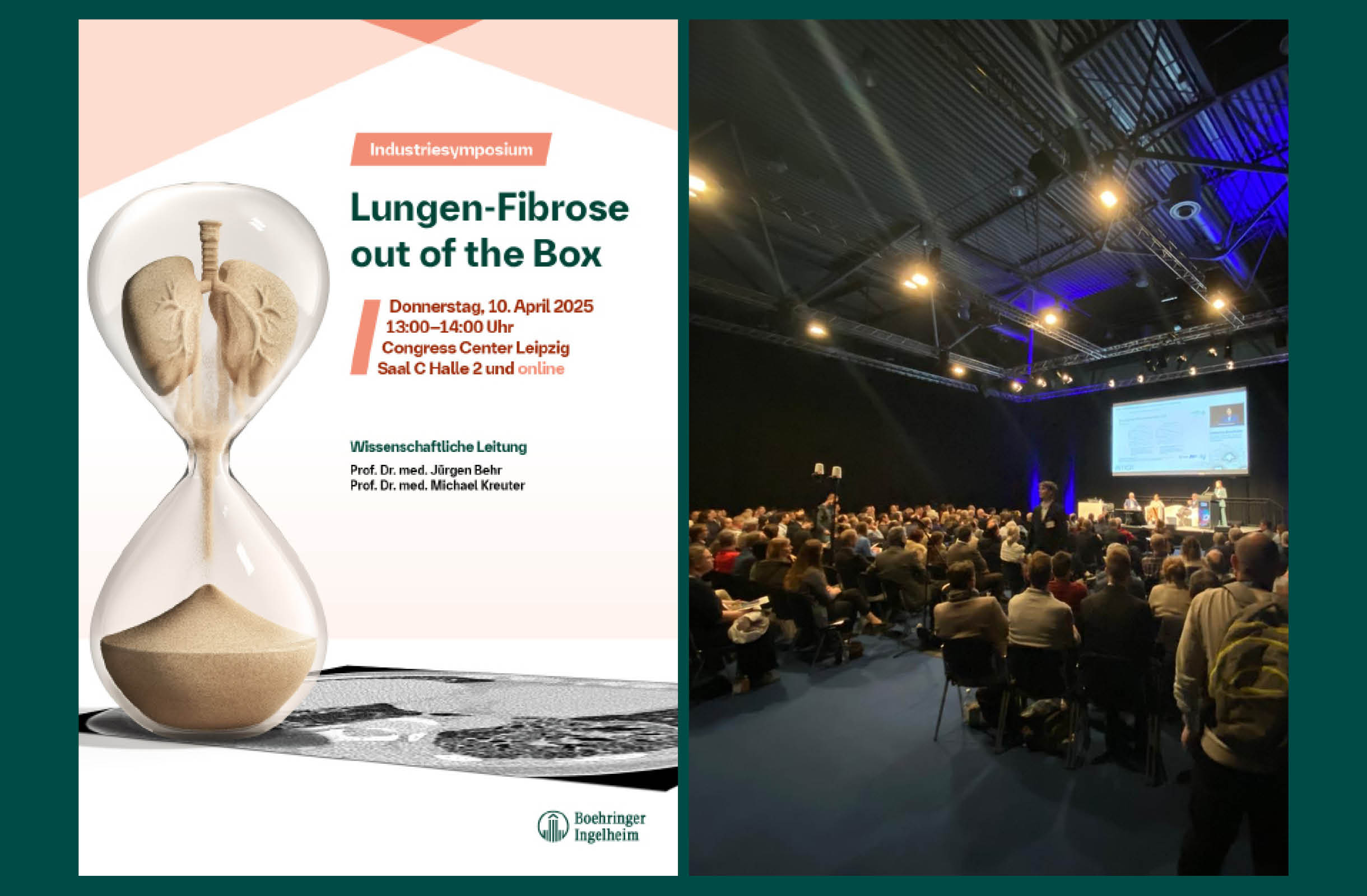 Boehringer Ingellheim machte die Last der Lungenfibrose für Standbesucher erlebbar