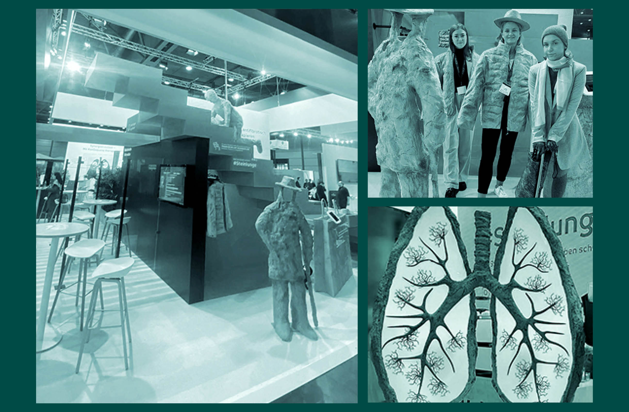 Boehringer Ingellheim machte die Last der Lungenfibrose für Standbesucher erlebbar