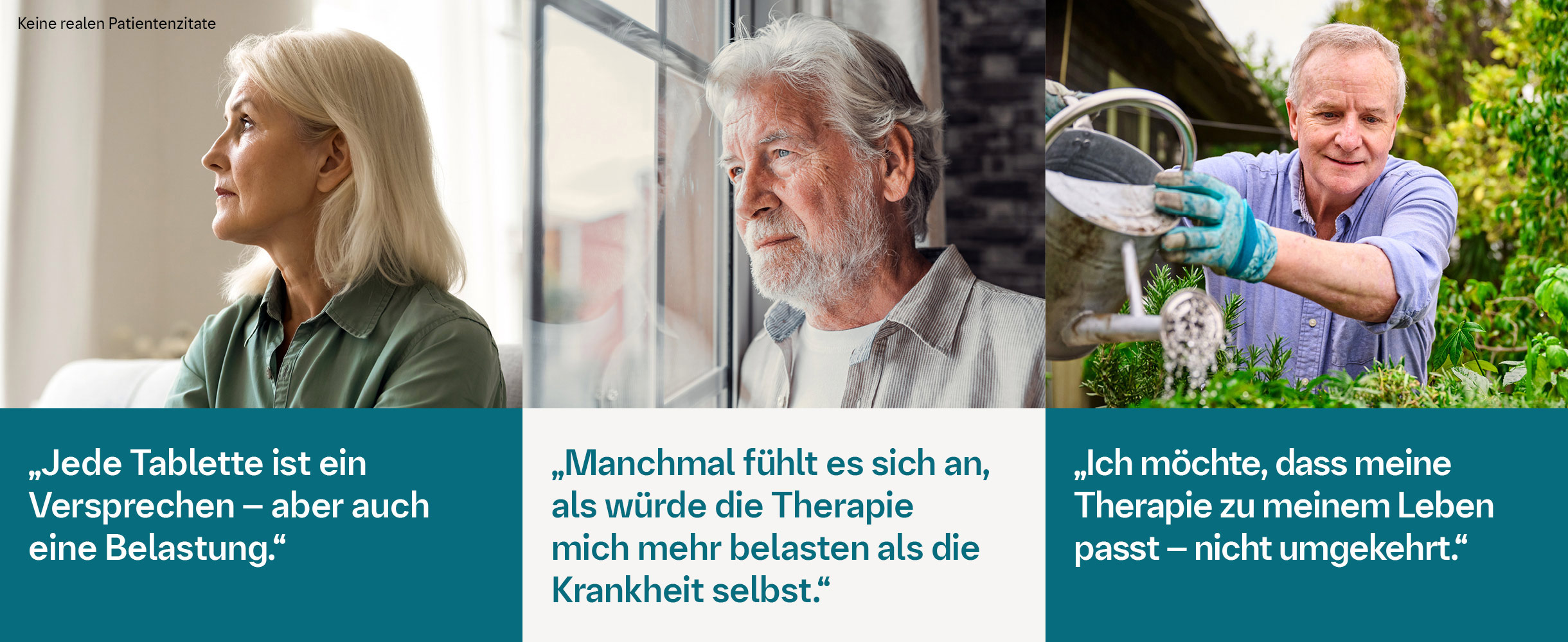 Zwischen Hoffnung und Belastung: Zitate aus dem Alltag von Lungenfibrose-Patient:innen