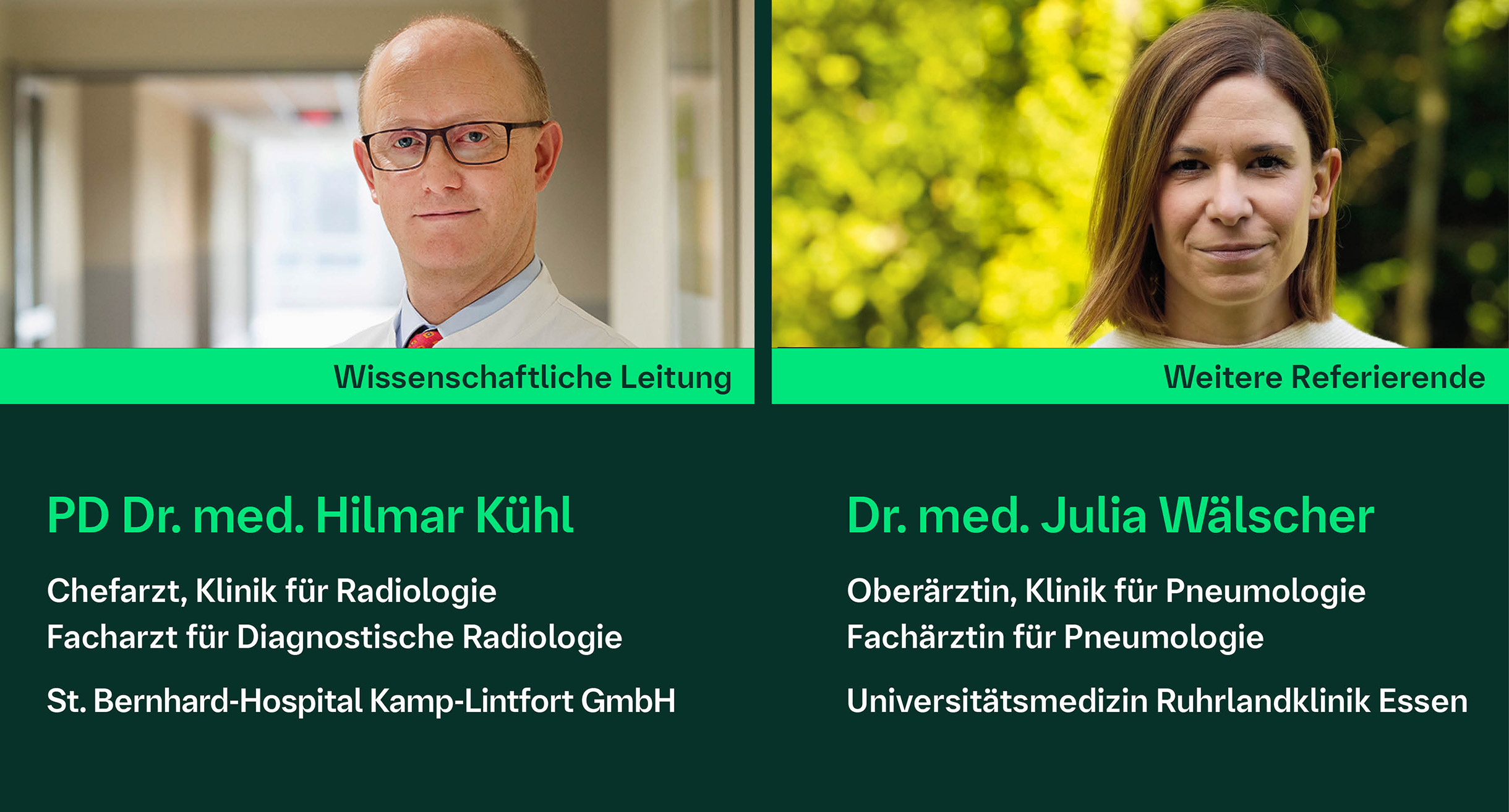 wissenschaftliche Leitung: PD Dr. med. Hilmar Kühl, weitere Referentin: Dr. med. Julia Wälscher