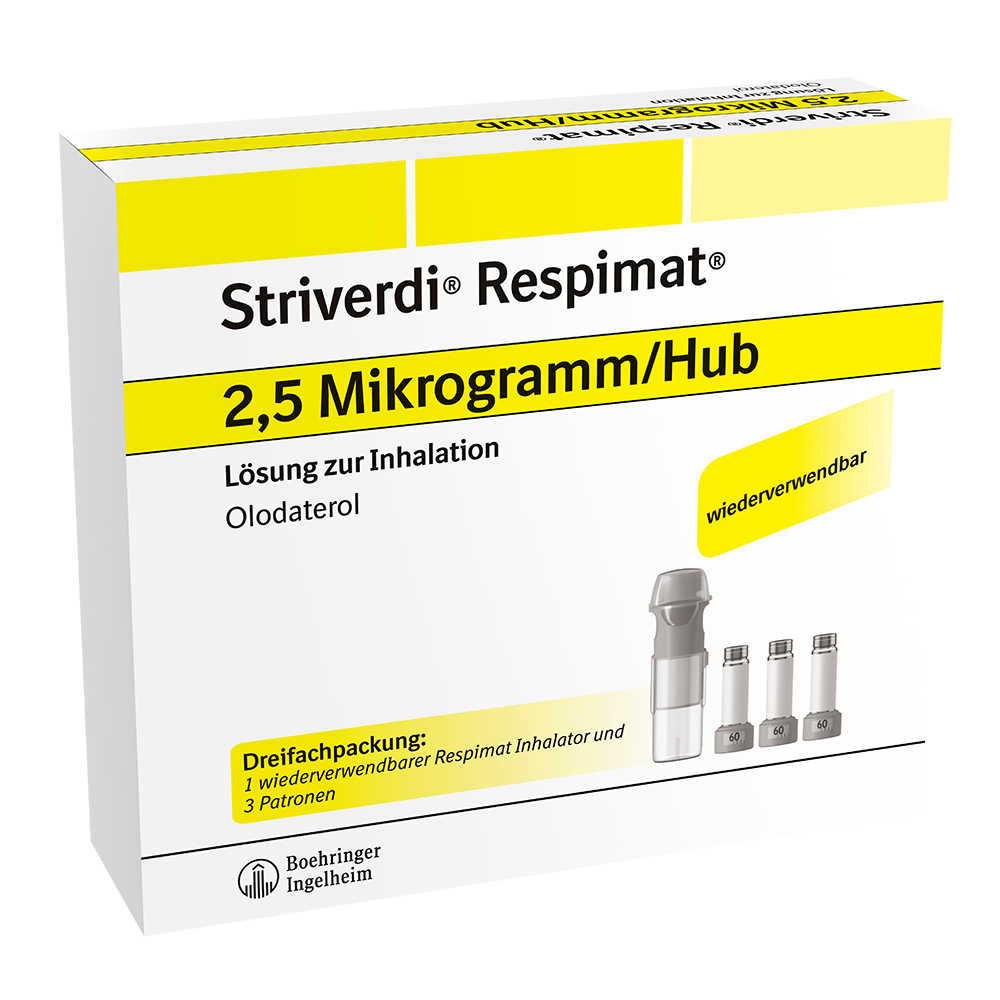 Strivedi Inhalation Produktbilder für Online-Apotheken | Boehringer Ingelheim