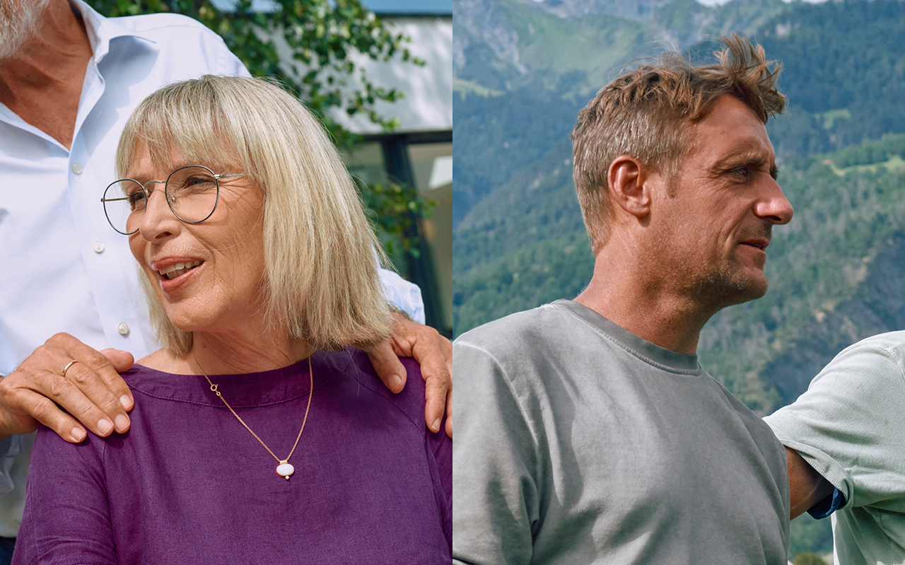 links Frau | rechts Mann