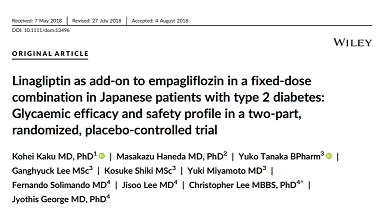 Linagliptin as add-on to empagliflozin in a fixed-dose combination in Japanese…