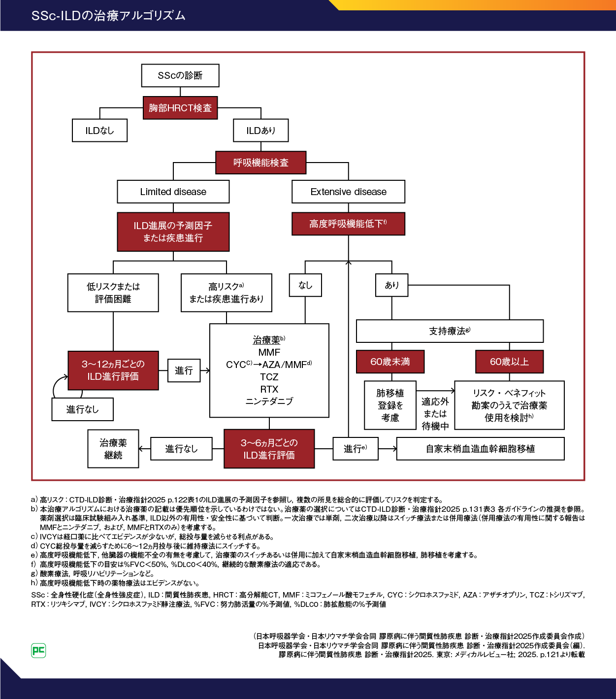 全身性硬化症(全身性強皮症)に伴う間質性肺疾患(SSc-ILD)に対する治療戦略 ~膠原病に伴う間質性肺疾患(CTD-ILD)診断・治療指針 ...