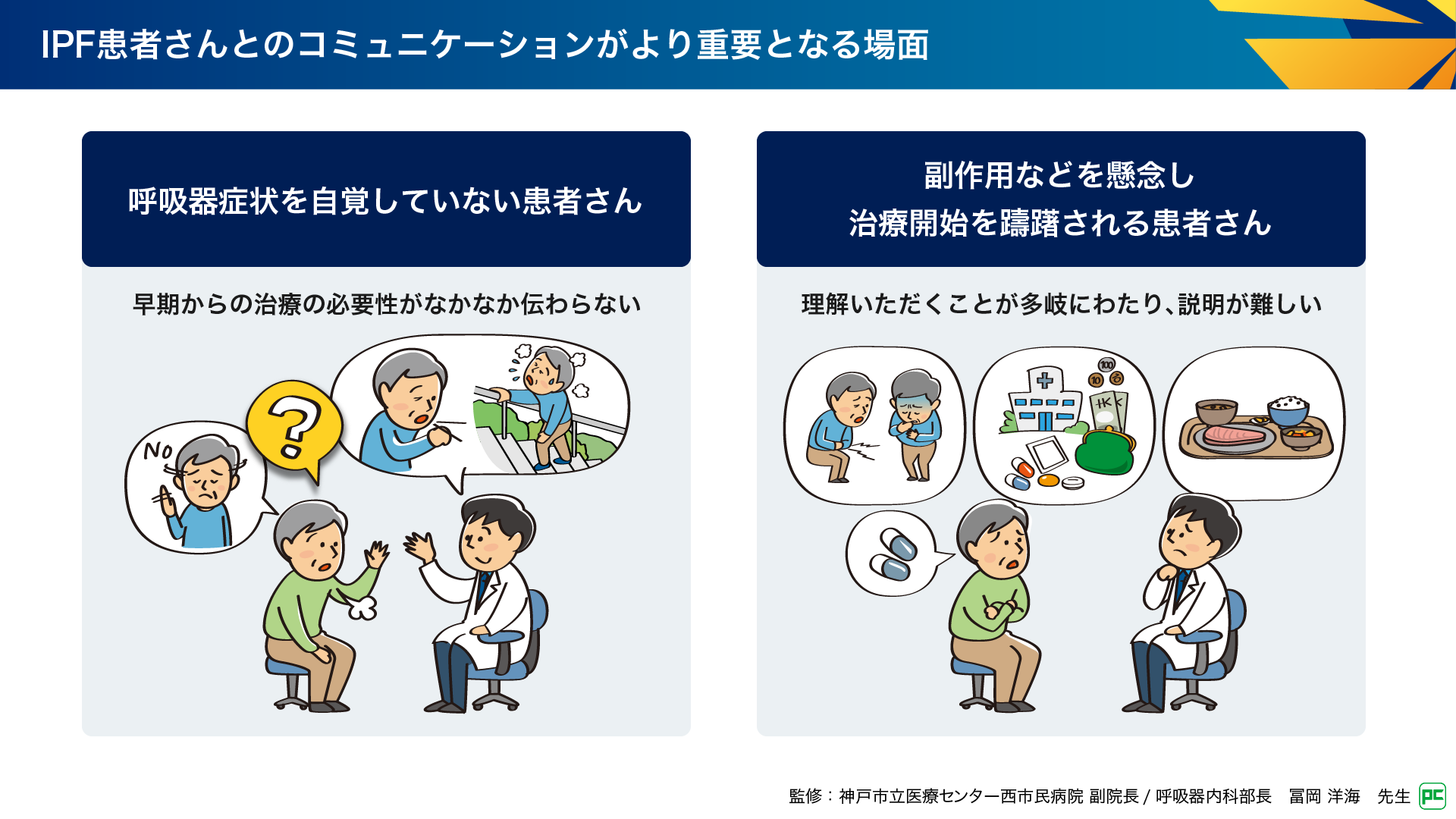 ILD患者さんが治療に前向きに向き合うための対話アプローチ