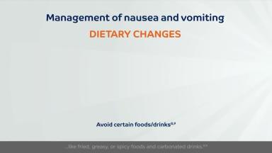 Management of nausea and vomiting
