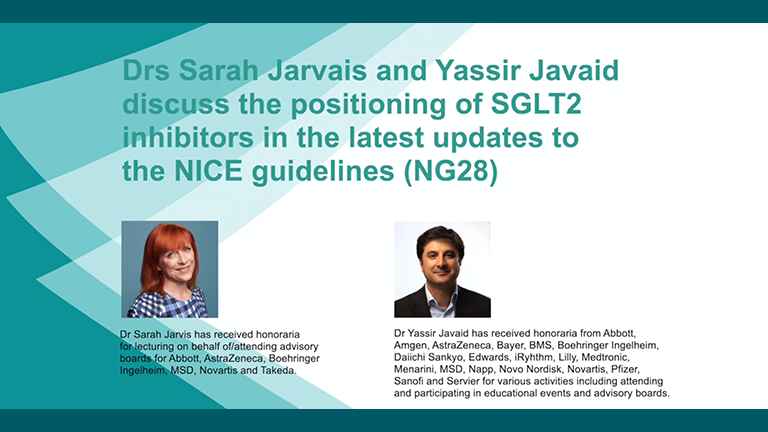 NICE guidance updates (NG28) and positioning of SGLT2 inhibitors