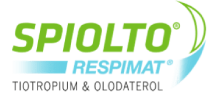 Logo of the SPIOLTO® Respimat® (tiotropium + olodaterol) inhalation solution