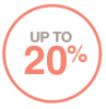 Up to 20% icon