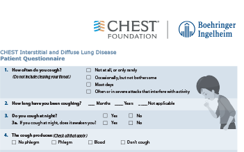 CHEST patient questionnaire