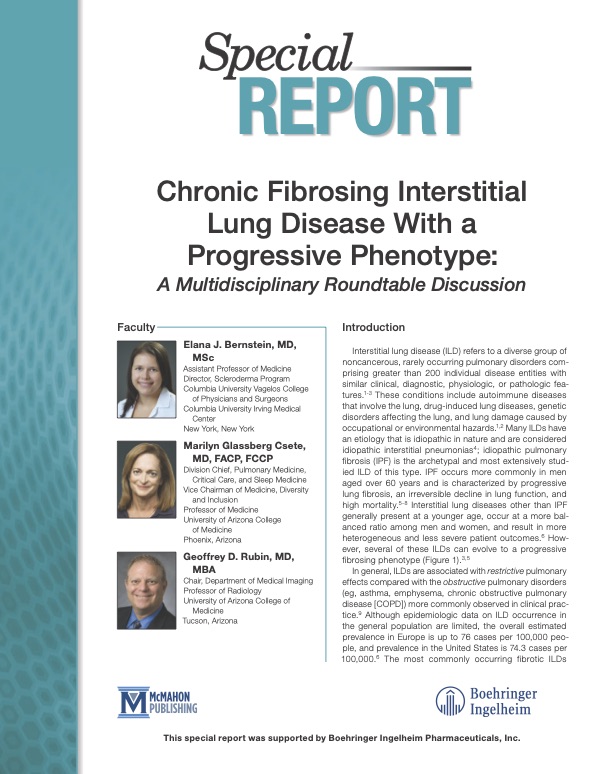 Insights in ILD: Management of chronic fibrosing ILDs with a progressive phenotype