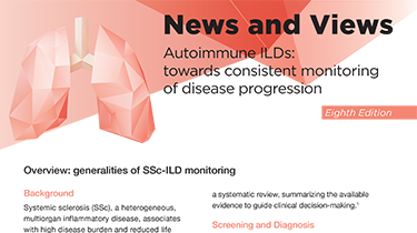 Autoimmune ILDs: Towards Consistent Monitoring of Disease Progression
