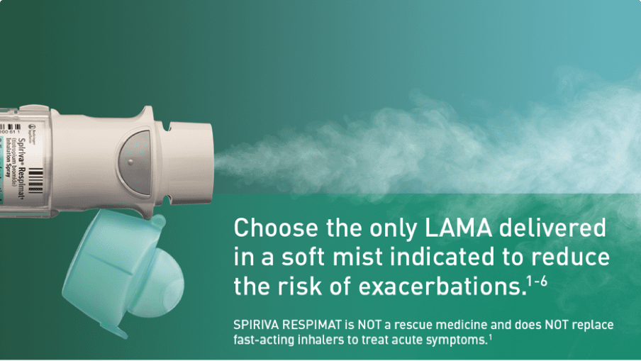 SPIRIVA RESPIMAT COPD SPIRIVA RESPIMAT (tiotropium bromide) 2.5 mcg